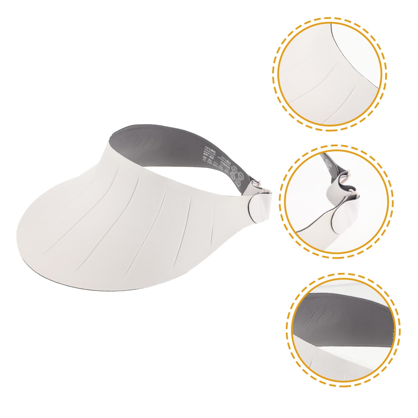 Toddmomy Sombrero con Visera para Mujer Sombrero con Visera para Playa s para Mujer De Copa Vacío De Camionero para Hombre Plegable De ala