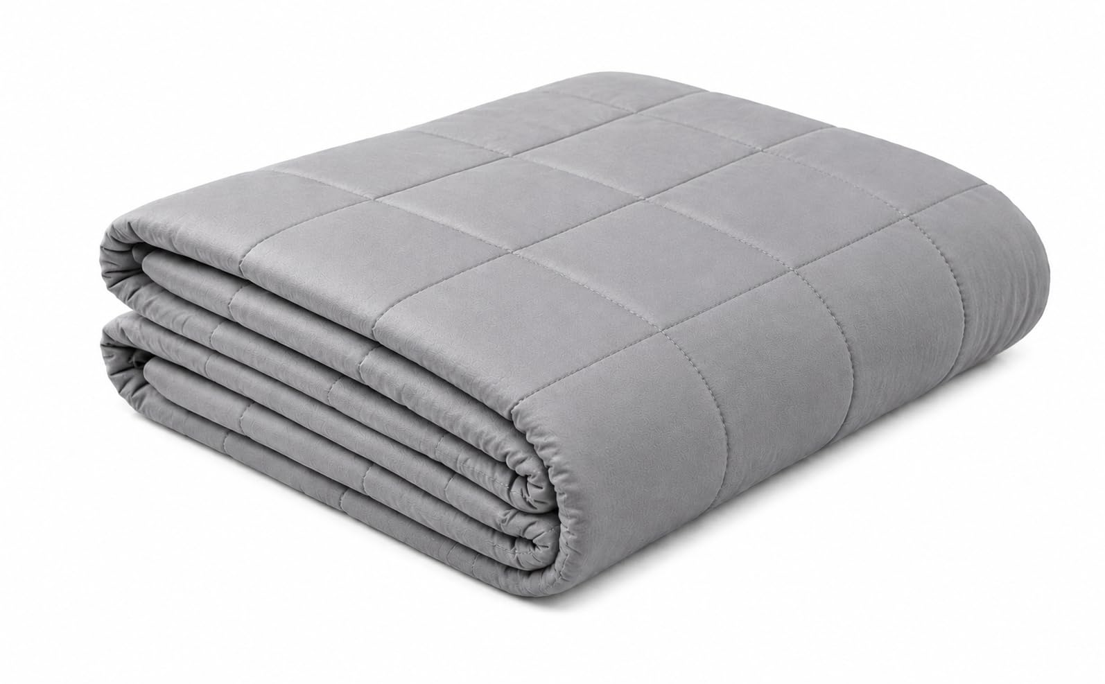 Weighted Blanket 10 LB, 60x80 Inch Silver Grey, Cooling Breathable Microfiber with Glass Beads, Deep Pressure Therapy for Deep Sleep, Stress & Anxiety Relief-image-45