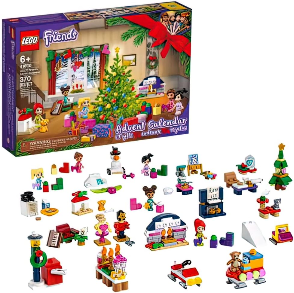 Super Big Clearance! Lego Advent 2021 Calendar Bundle Friends 41690 & Lego City Advent 60303 Building Toy Kit Gift Set