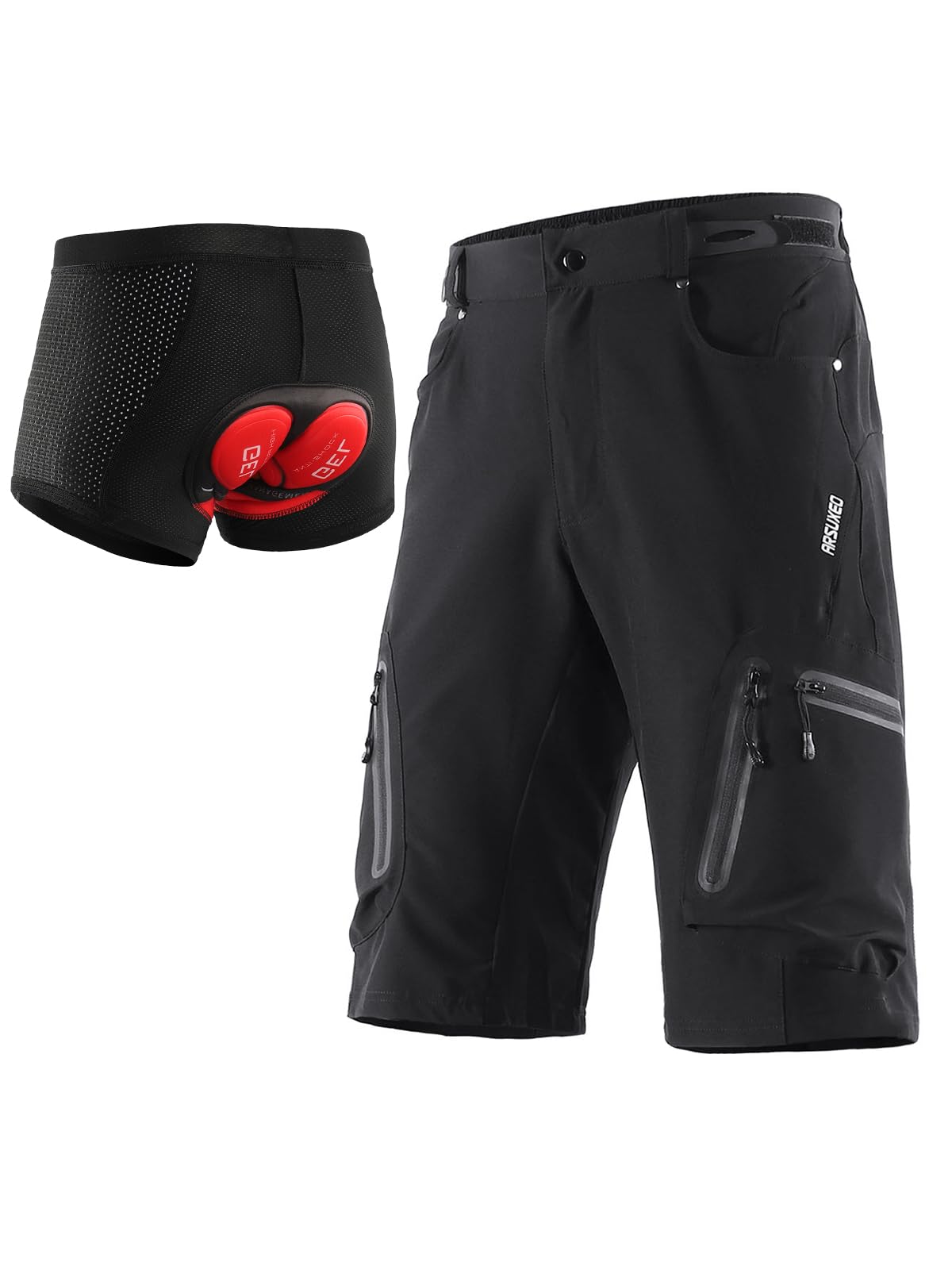 ARSUXEO Mountain Bike Cycling Shorts Men DH MTB Downhill Shorts