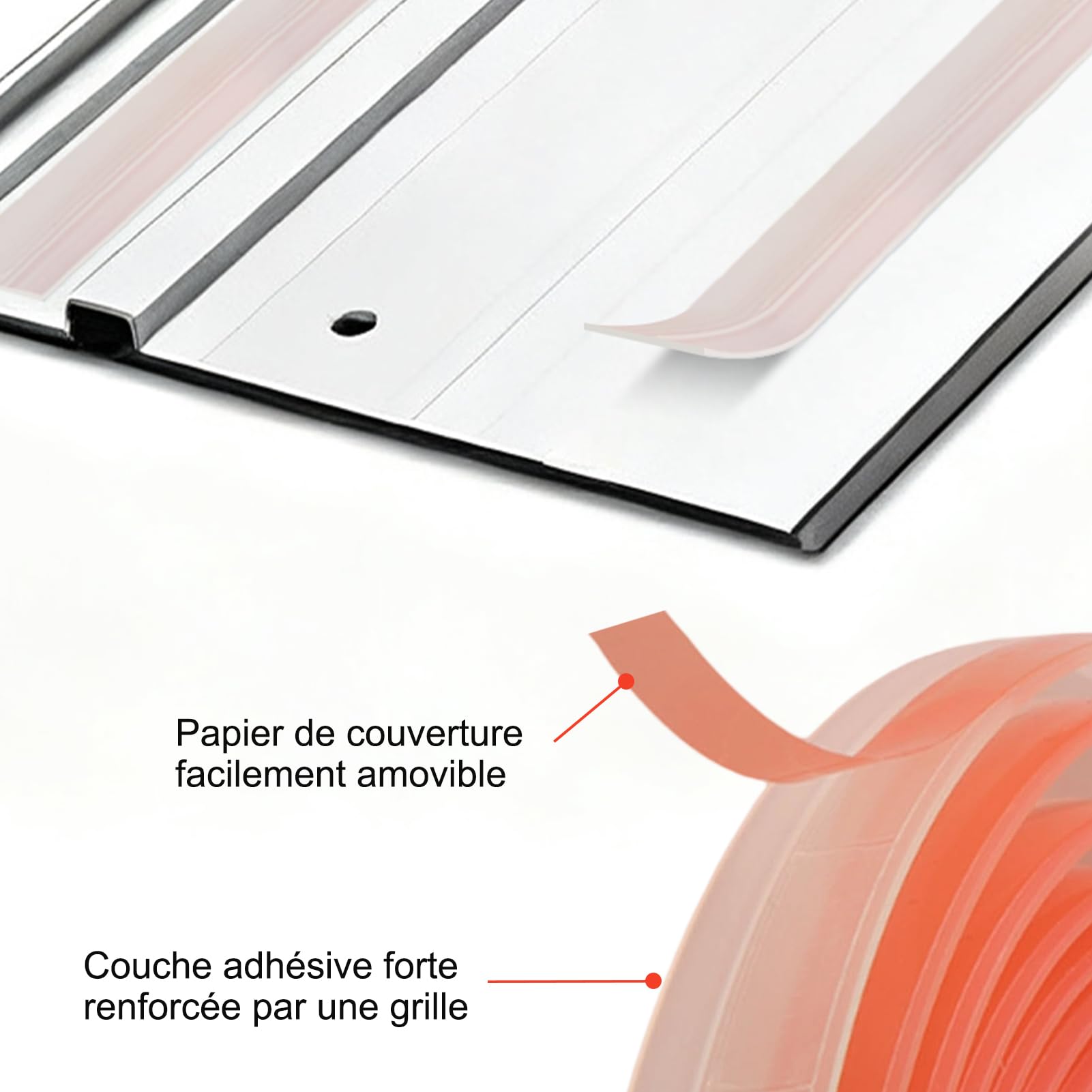 Bande de protection anti-éclats pour rail de guidage, pour FS/2 FS/2 KP FSK rails de guidage 3 Meter Bande de Caoutchouc Adhésive bande de rechange 495209