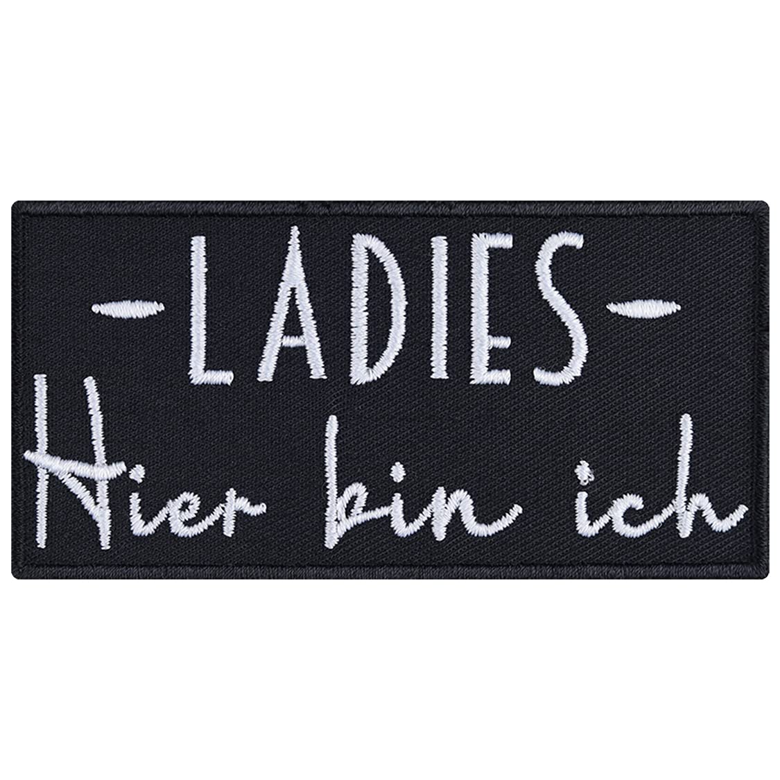 Aufnäher "Ladies - hier bin ich" Patch Ego Aufbügler Biker P