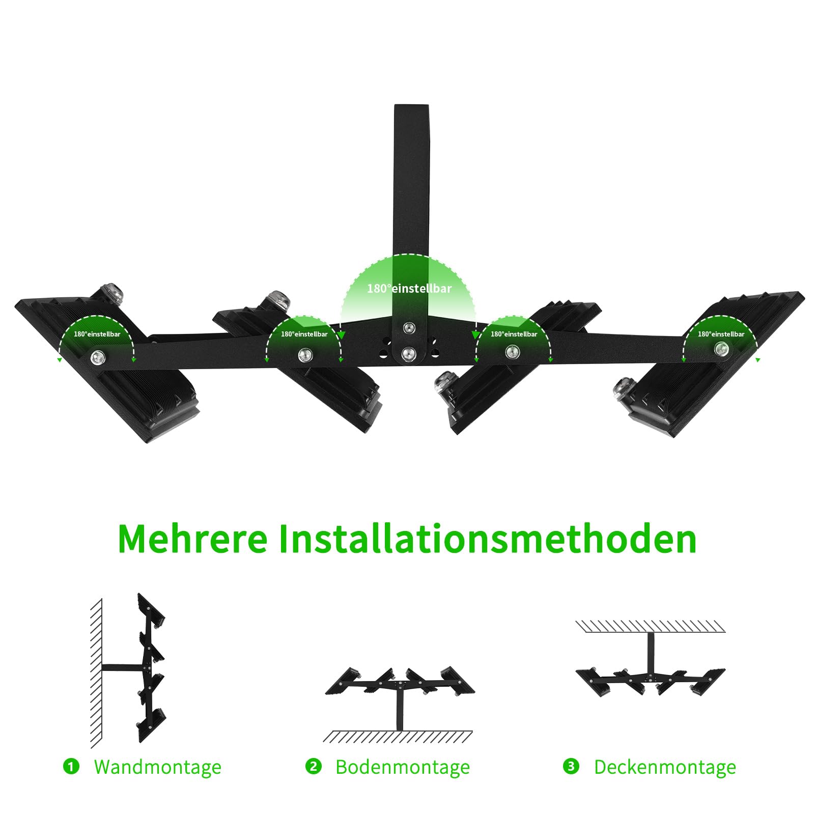 LED Strahler Außen 400W,Superhell 40000LM LED Scheinwerfer,6500K Kaltweiß Fluter Flutlicht Außen,IP66 Wasserdicht Aussenstrahler,Außenstrahler für Garten Garage Terrassen