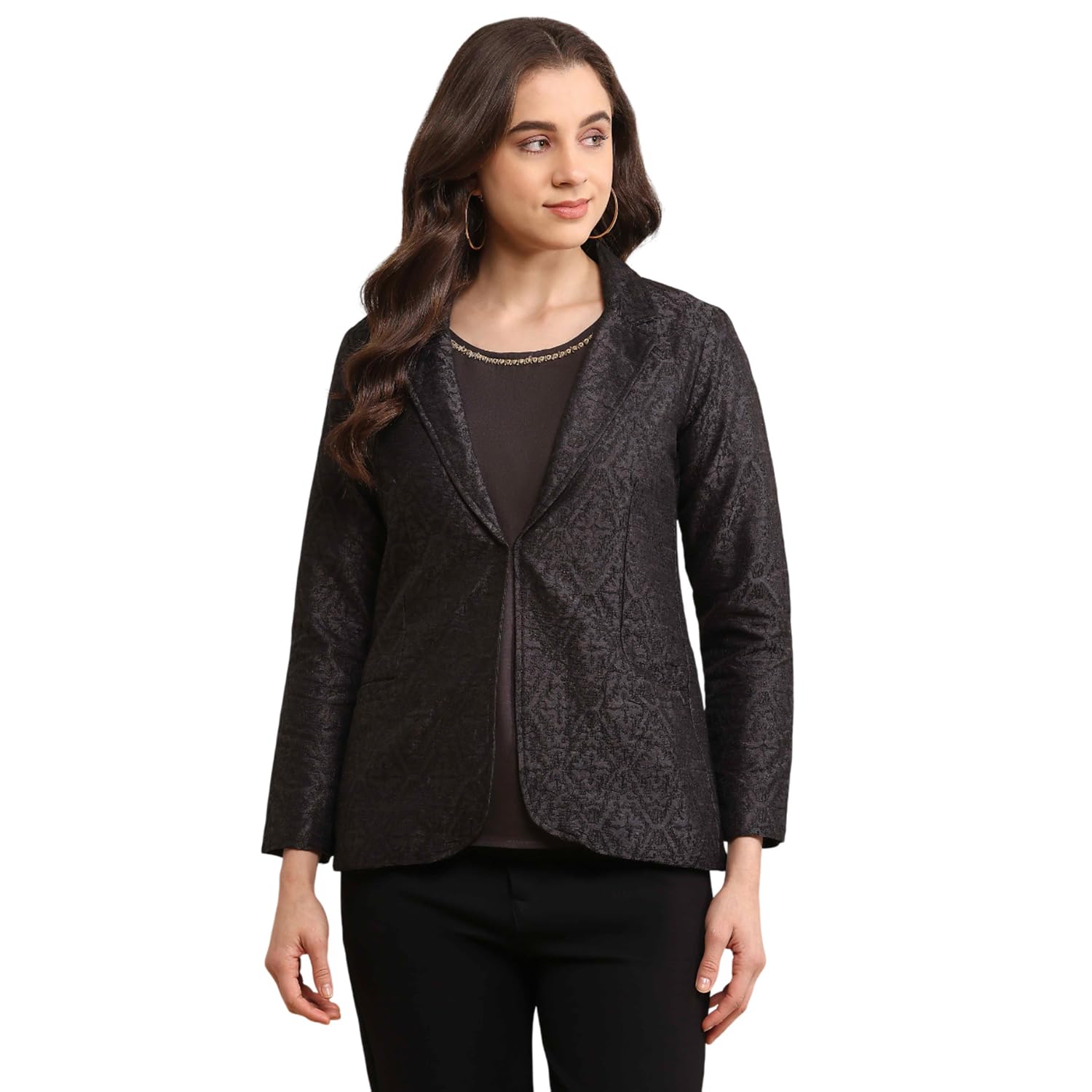 biba Women Polyester Embroidered Jacket-picture-15