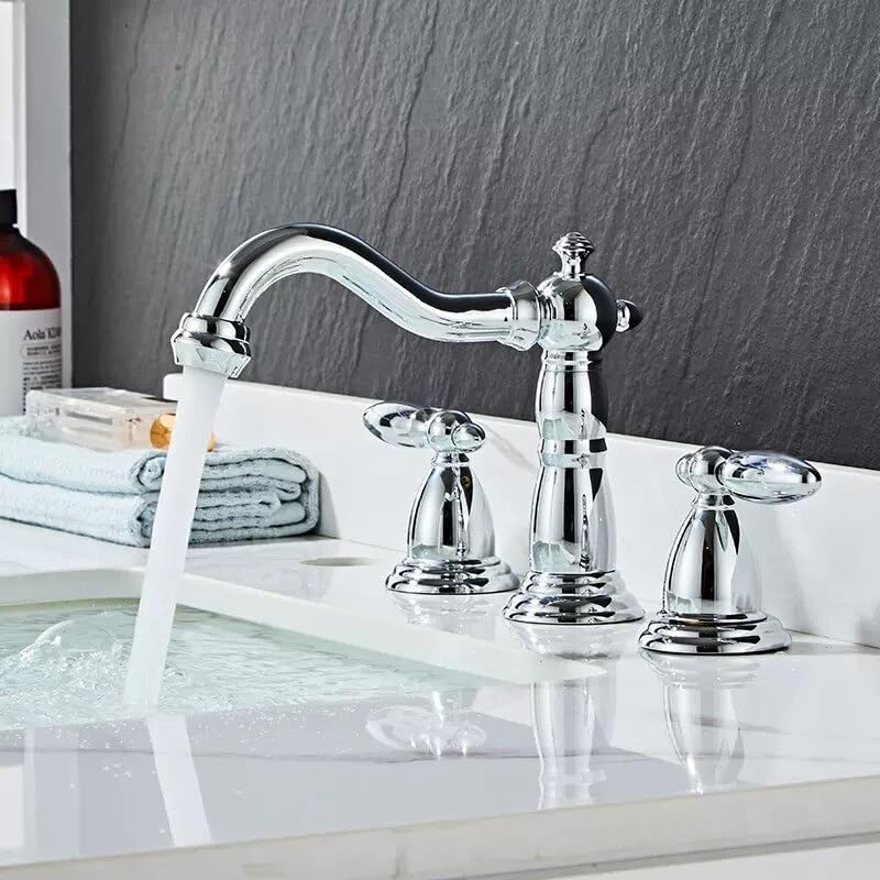 Robinet de salle de bain répandu avec mitigeur eau chaude et froide