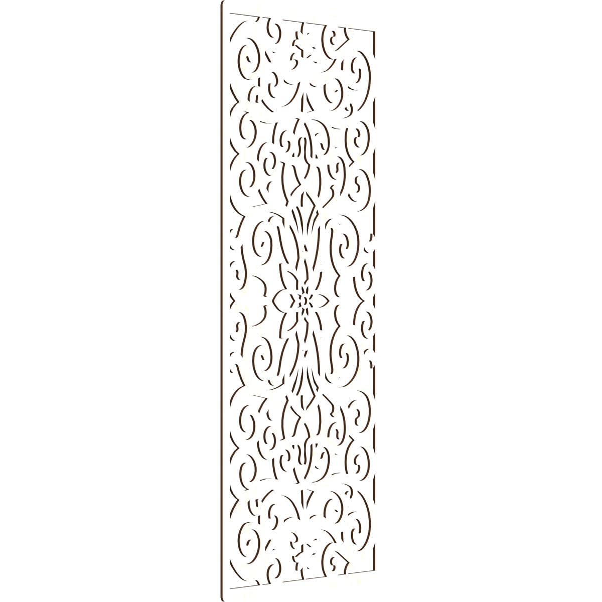Buel Decorative Pierced Fretwork Wood Wall Panels, 29 3/8"W x 74 3/8"H x 1/4"T, Birch