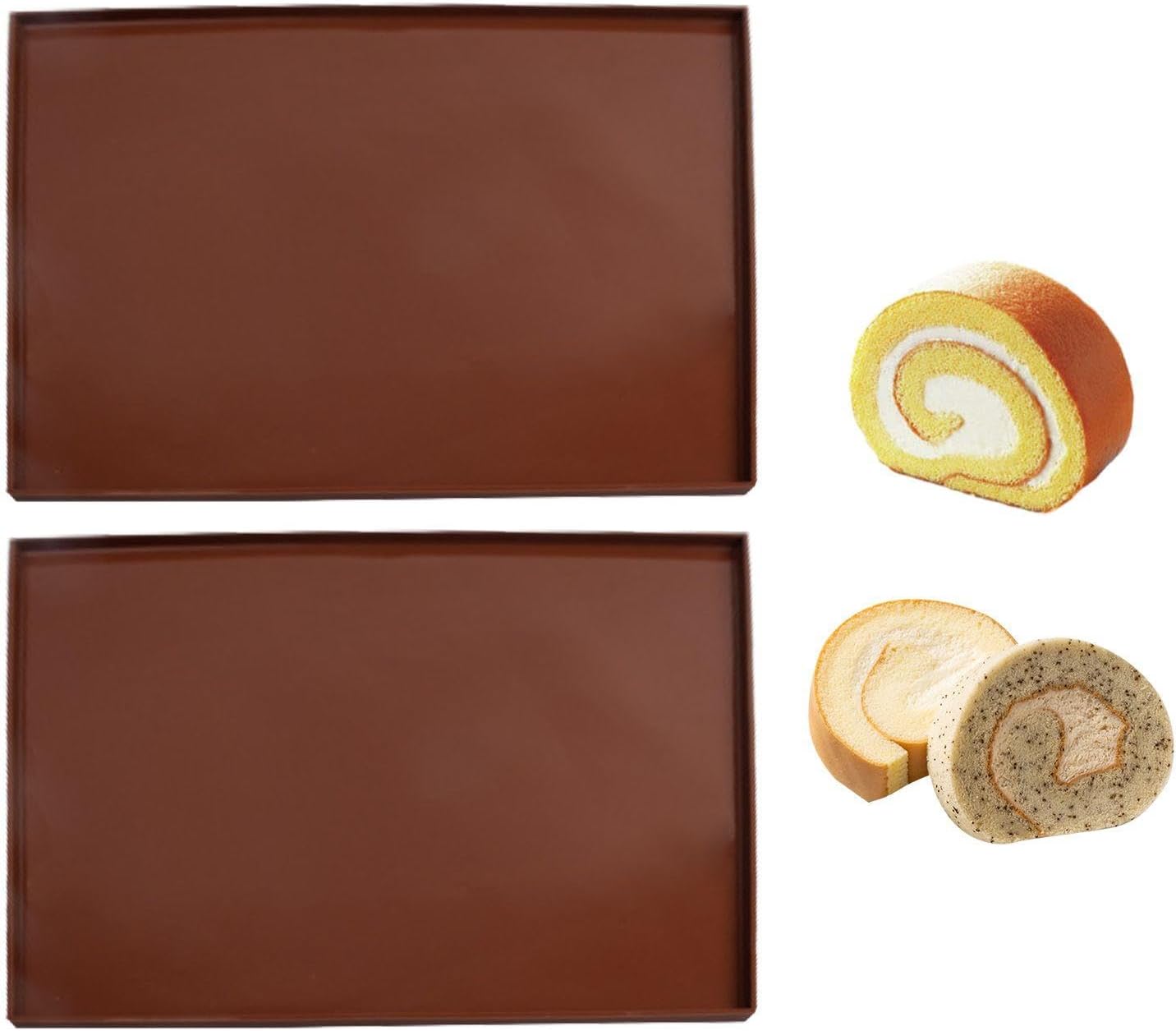 2 Swiss Roll Mats, Soft, Foldable And Tear-Proof, Baking Aids, Suitable For Cake And Biscuit Making.