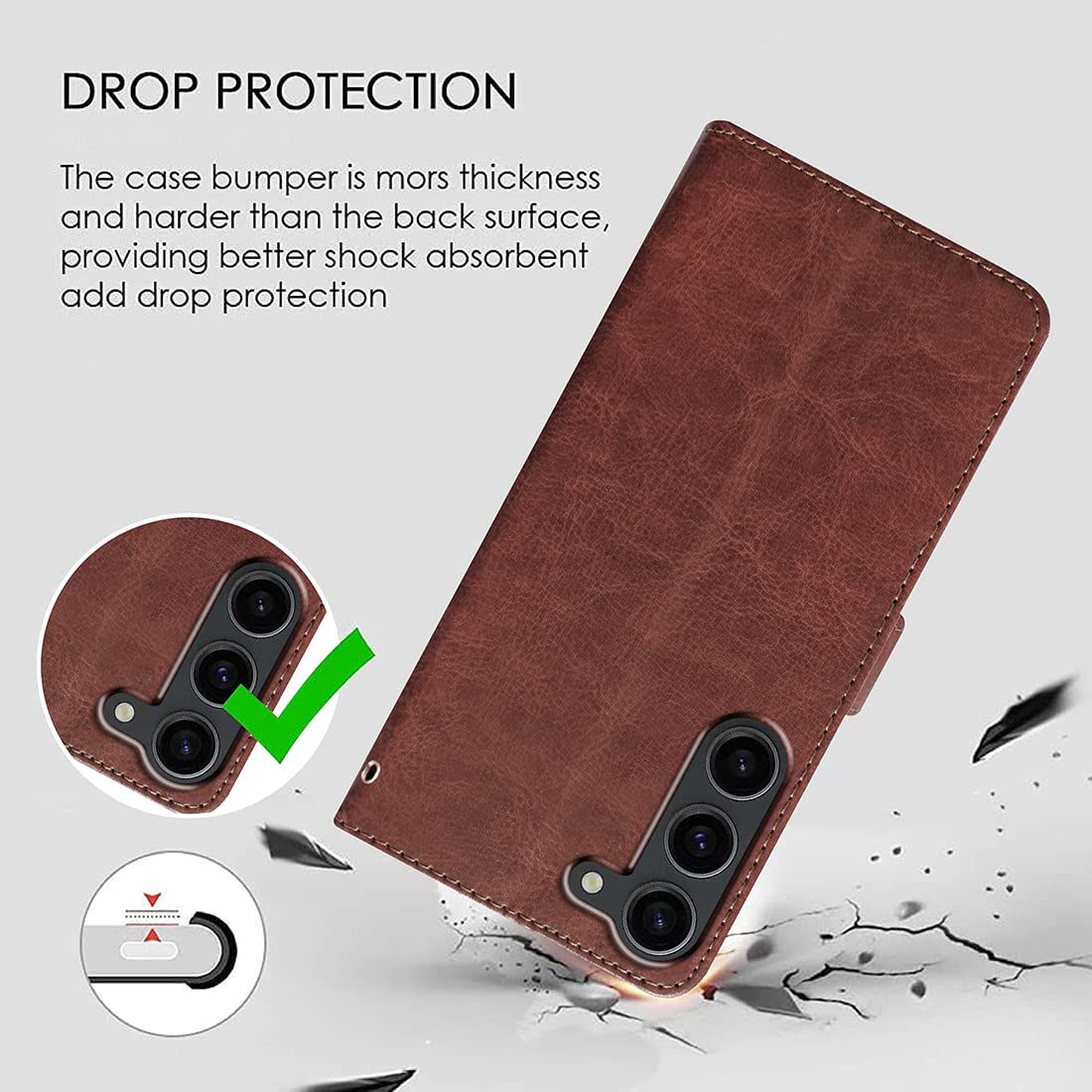 Samsung Galaxy S23 Flip Cover - Premium Leather -2 Samsung Galaxy S23 Flip Cover - Premium Leather -2