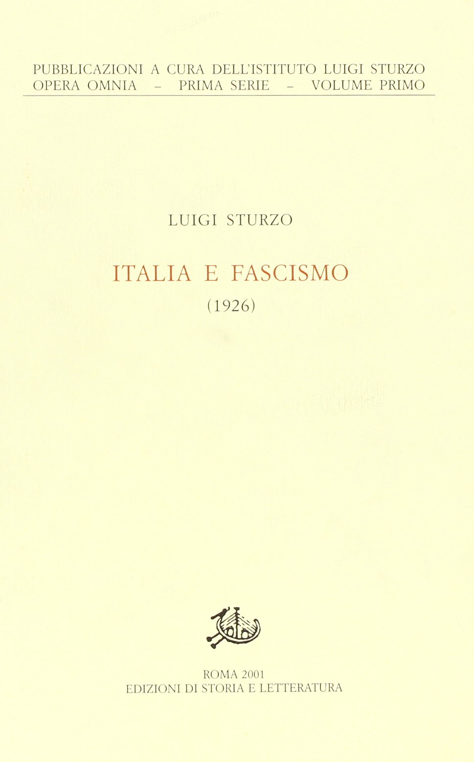 Italia e fascismo (1926)