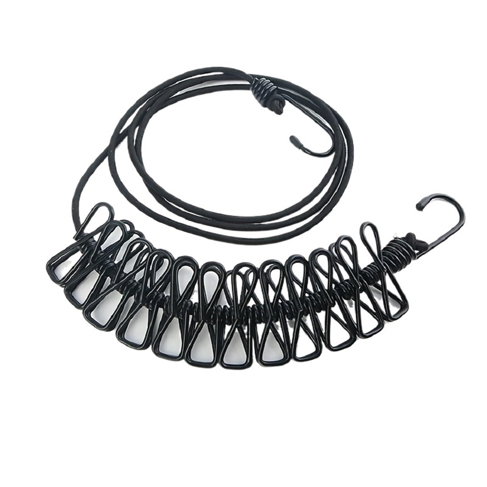 TVANTRUXIS Outdoor Portable Clothesline, Laundry Line 2 pcs Retractable Clothesline With 12 Clips Travel Camping Indoor Outdoor