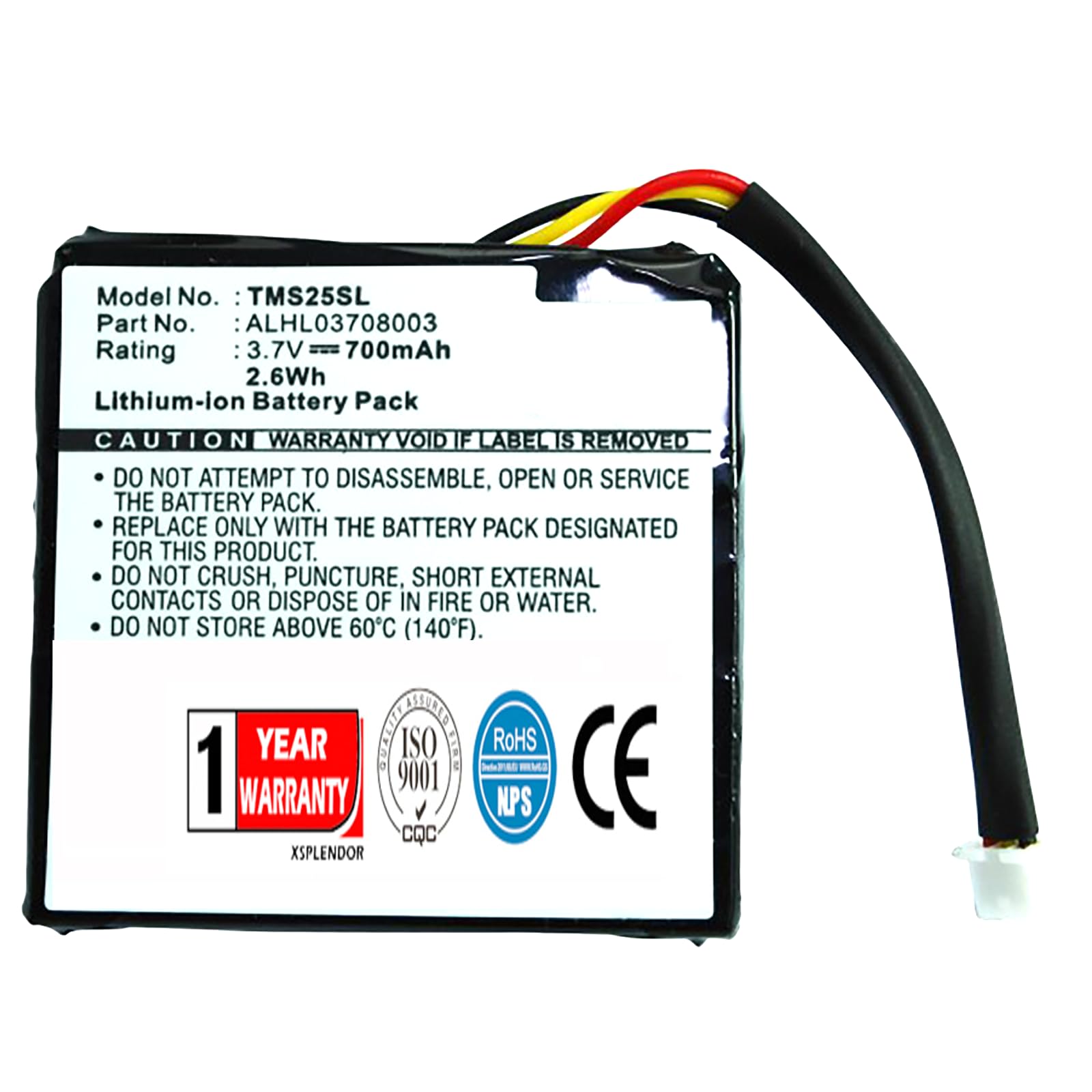 Amazon.com: Xsplendor Replacement Battery for Tomtom 4EN