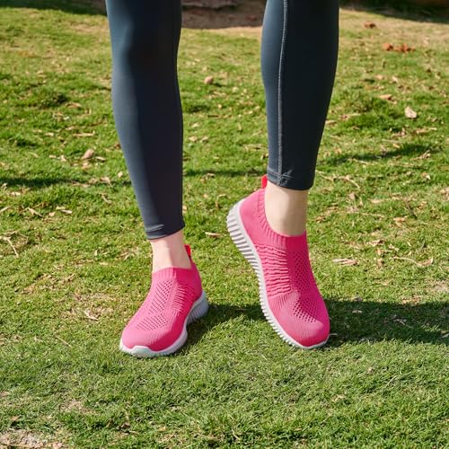 TIOSEBON Women's Athletic Walking Shoes Slip On Casual Mesh-Comfortable Tennis Workout Sneakers - Image 3