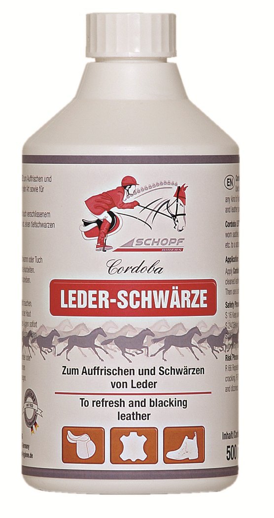 Schopf Riders Leder-Schwärze Lederpflege Produktbeschreibung