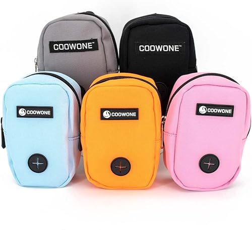 Miniatura 6 de Bolsa de golosinas para perros para entrenamiento, bolsa portátil para pasear perros con dispensador de bolsas para excrementos, bolsas de tamaño de