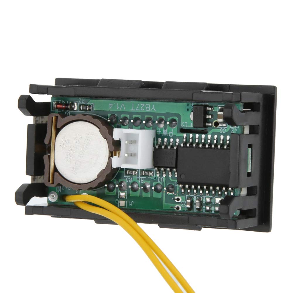 Samochodowe Elektroniczne Zegarki Cyfrowe LED, DC 4,5-30 V Samochód na Desce Rozdzielczej Samochodu Zegar Cyfrowy dla Samochodów Ciężarowych łodzi (opcja Niebieski Czerwony Zielony)(czerwony)