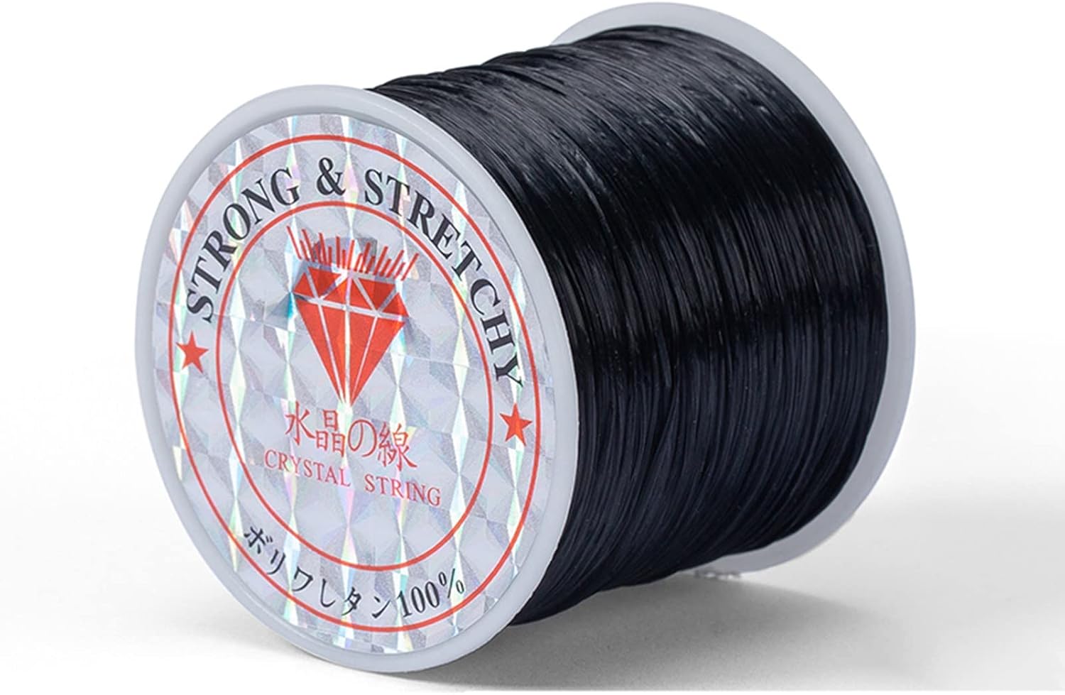 0.5mm 165ft/Roll - 3 Colors Stretchy Elastic Rope Cord Crystal String for Jewelry Making Black/ White/ Brown
