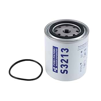 S3213 Fuel Filter, 3/8" Marine Boat Fuel Water Separating Filter 10 Micron Fuel Water Separator For Mercury Yamaha Outboard Motor Replaces