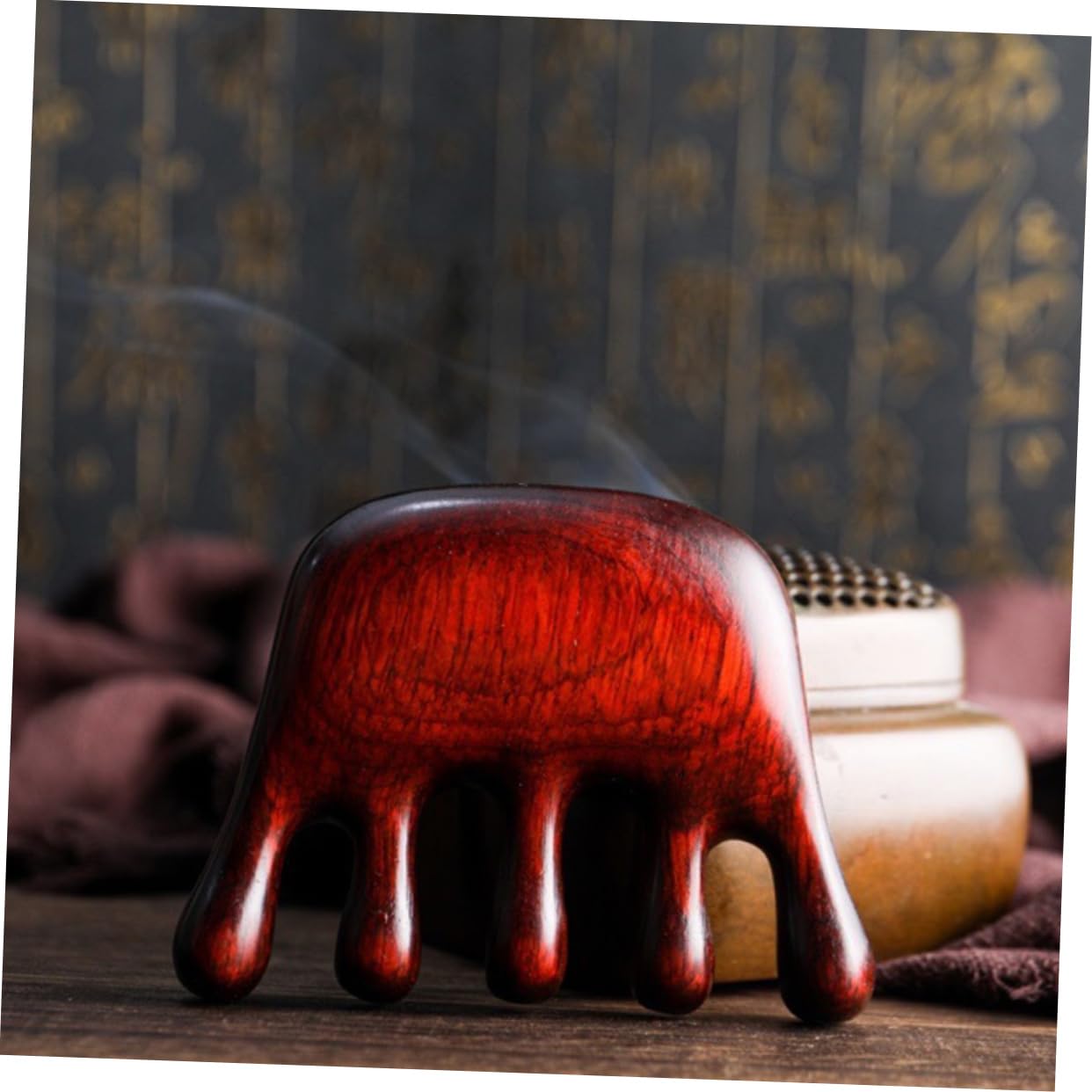 3pezzi Pettine Massaggiatore Legno Per Capelluto Strumento Manuale Per Rilassamento e Del Massaggio Antistress Per Testa e Corpo Design Ergonomico e Portatile