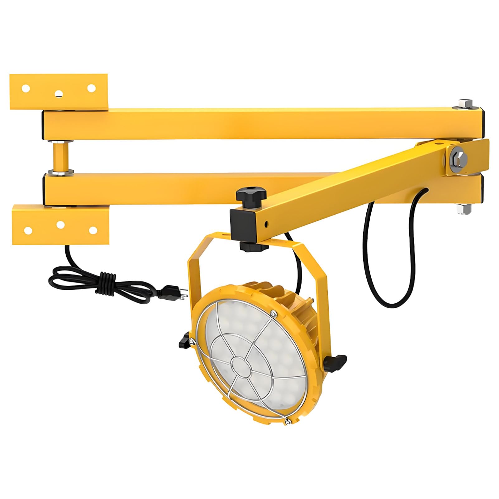 40-calowa lampa dokowa LED z podwójnym ramieniem obrotowym, 50 W, 6000 lm, głowica lampy obracana o 360°, wodoodporność IP65, elastyczne pozycjonowanie do przyczep 50W-Warmlight