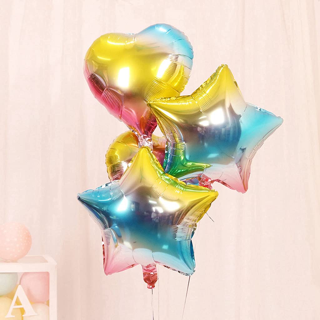 Regenbogen-Folienballon Zahl '2' – 80 Cm Groß, Selbstverschließendes Ventil, Mehrfach Wiederverwendbar Für Geburtstag & Party