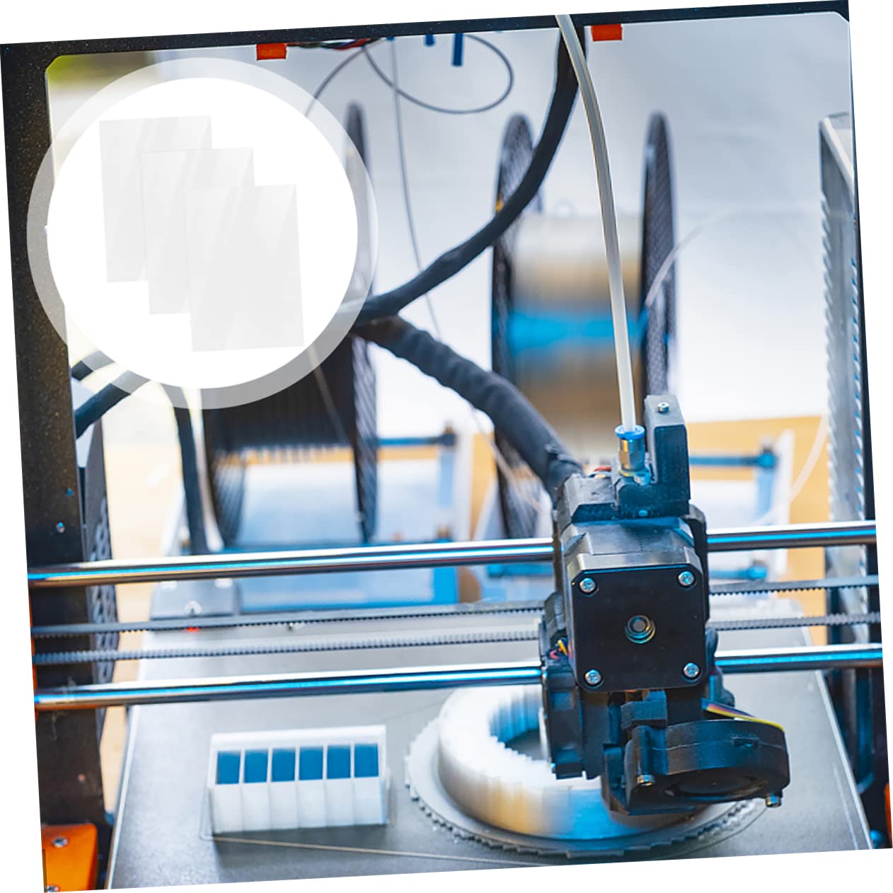 Gatuida 18fogli Pellicola Fep Trasparente Per Stampa Alta Trasmittanza Uv Materiale Resistente e Durevole Compatibile Con Stampanti Standard