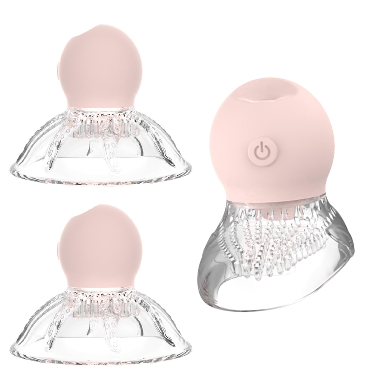 BDSMYEE Suceurs Mamelons Vibromasseur avec Ventouse clitoridienne Vibromasseurs, Jouet sexuel transparent et visible Clitoris Sucker, Tétons Stimulation sexuels pour Femmes Couples
