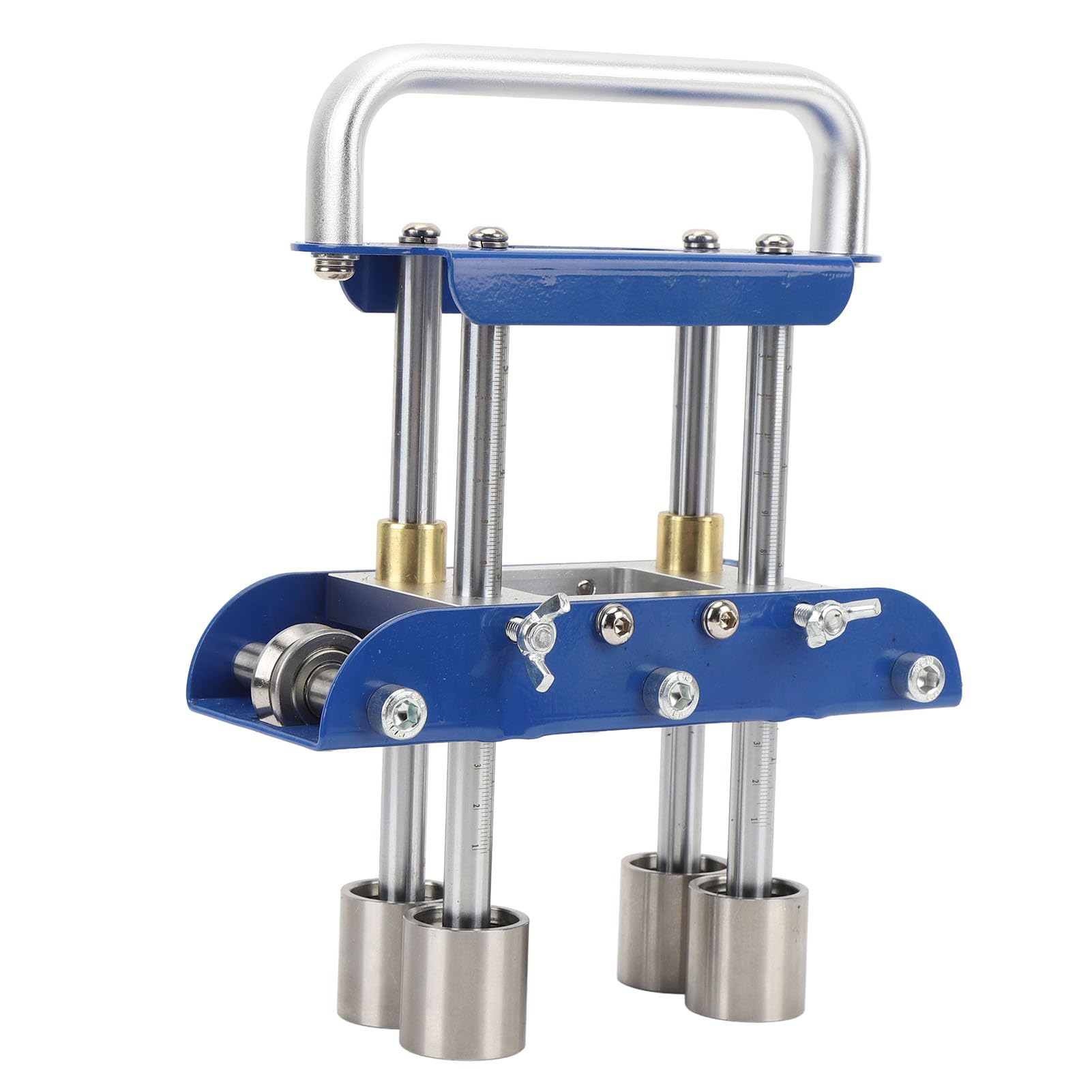 Rodillo de borde Dobladora de rodillos de borde de chapa de ángulo de 0 a 90 grados con tijeras para doblar materiales de techos metálicos (Azul)