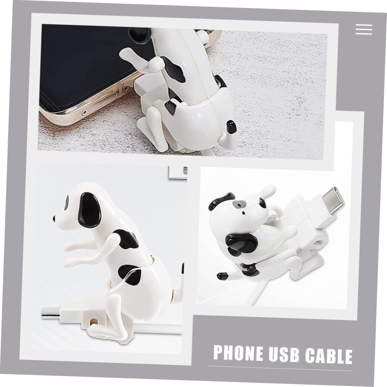 jojofuny 5piezas Cable De Type-c Diseño Divertido Línea De Para Dispositivos Type- Rápida De Transportar y Almacenar