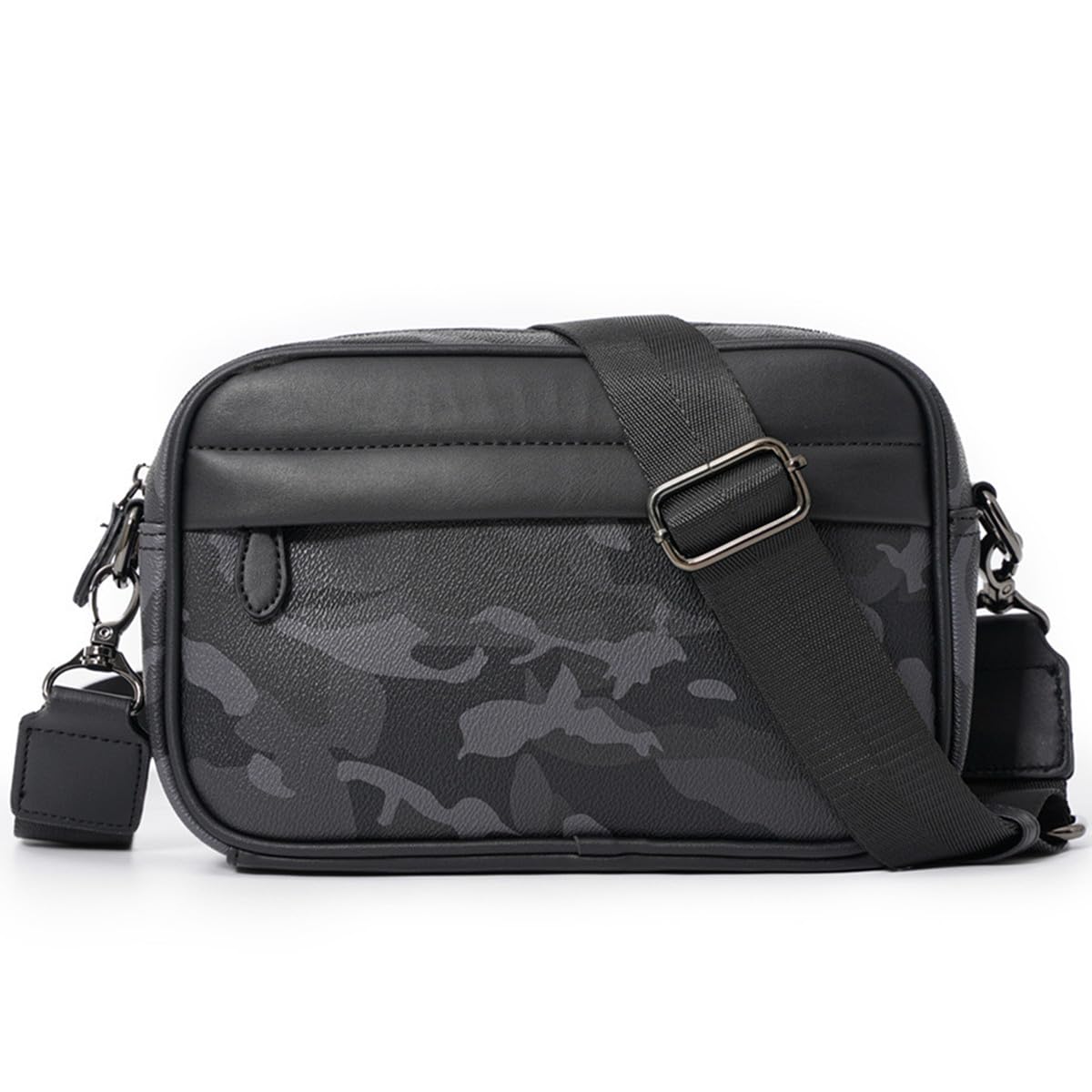 Men's Small Shoulder Bag,Multi Pocket Cross Body Bag,Messenger Bag,Durable Wear-resistant and Waterproof for Work and Travel.