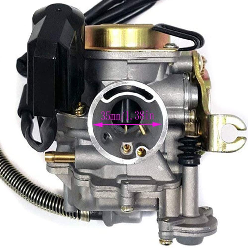 Carburador Apto para GY6 50CC 49CC 80cc 4 Tiempos Scooter Taotao Motor 18mm Filtro De Aire del Colector De Admisión De Carburador Carburador para desbrozadora