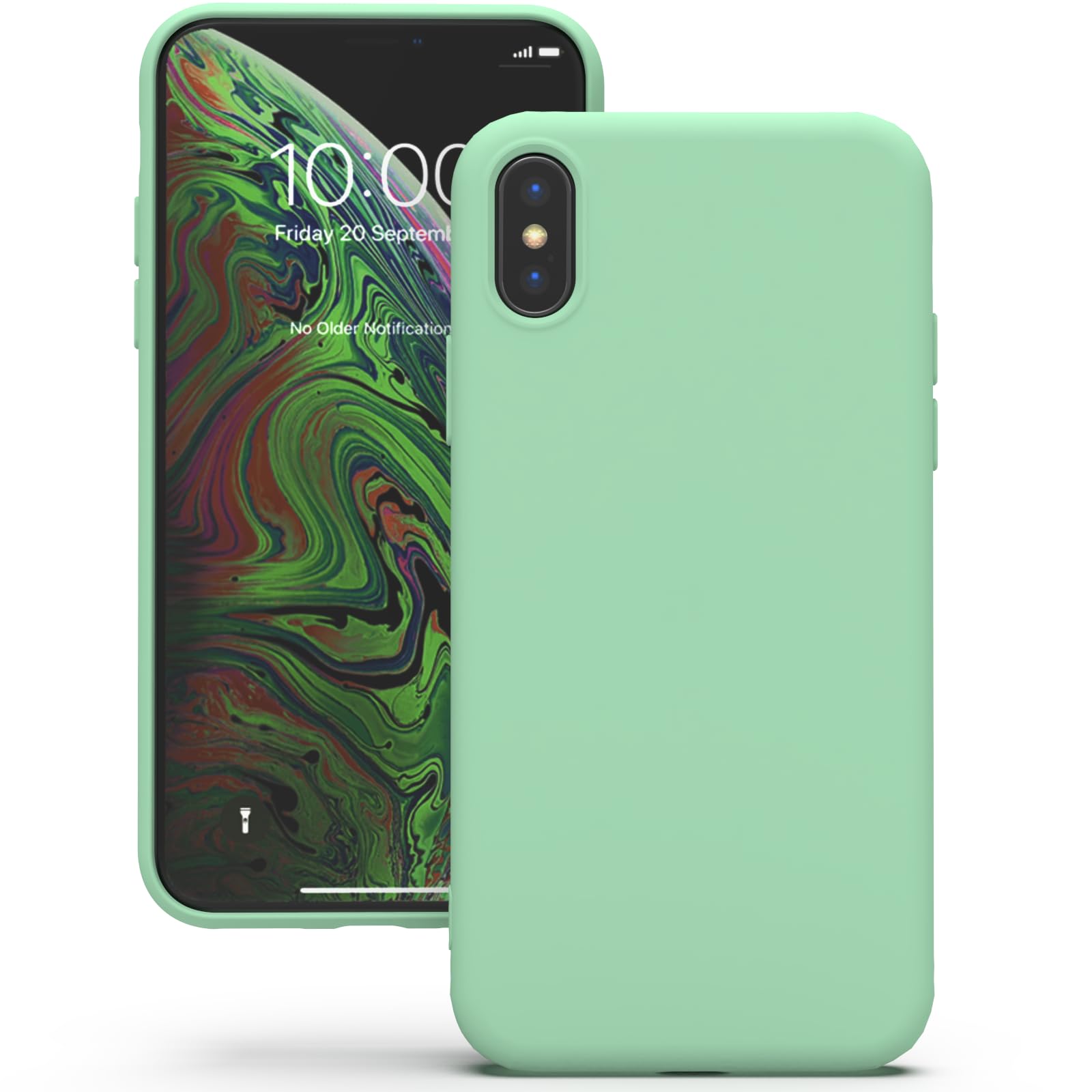 YATWIN Silicone Case for iPhone XR, Soft-Touch, Shockproof, DustProof, Antiskid Full Body Armour Phone Cover for Apple iPhone XR - Dark Green — view 277