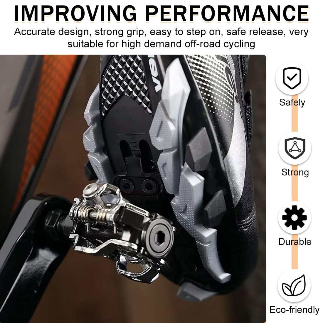 Calzas SPD Shimano MTB para bicicleta con placas antideslizantes, compatibles con pedales