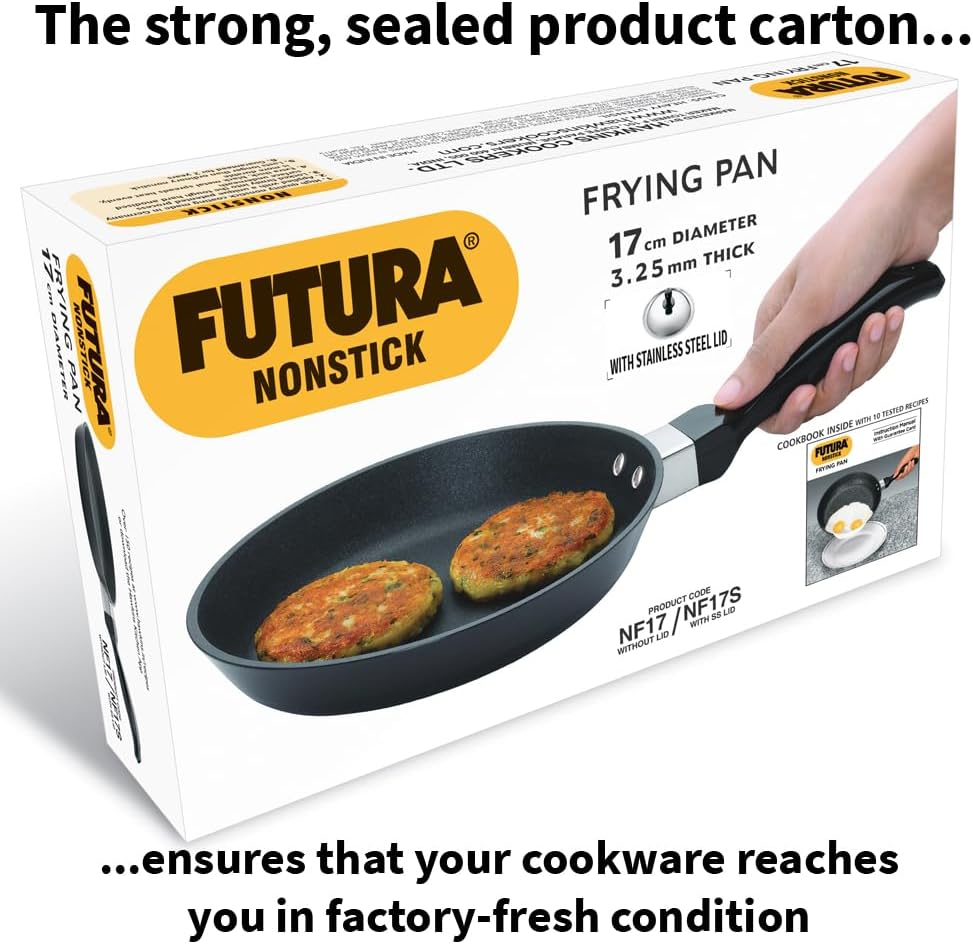 Futura Non-Stick Frying Pan with Lid, 18cm