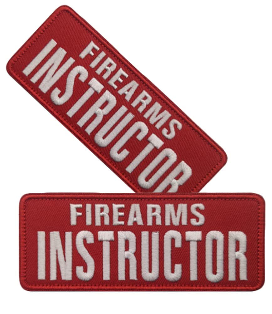 Amazon.com: vmcoatdu 2 Pieces Firearms Instructor Embroidered Patch ...