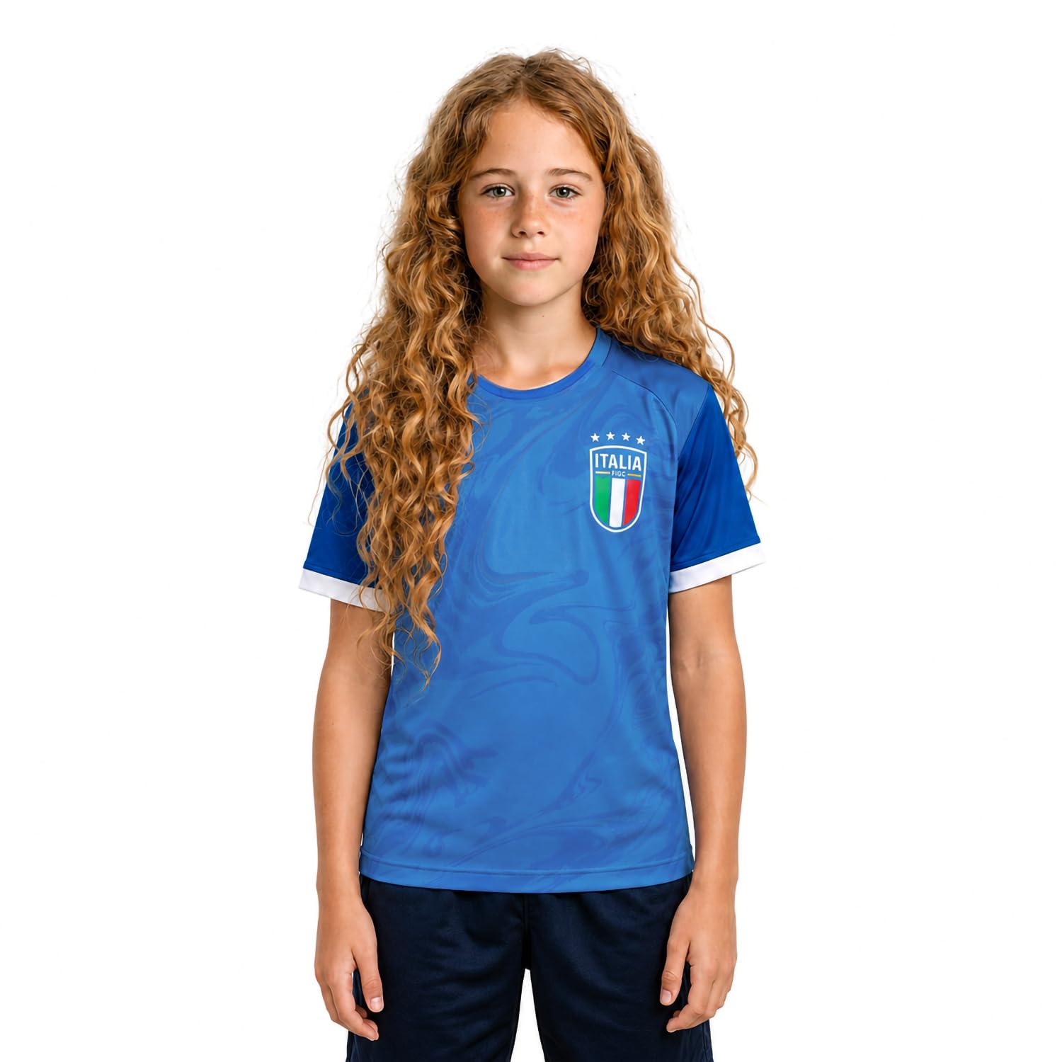 Maglia Calcio Ufficiale - Tricolore - Maglietta Tecnica Bambino e Ragazzo vestibilità Regular
