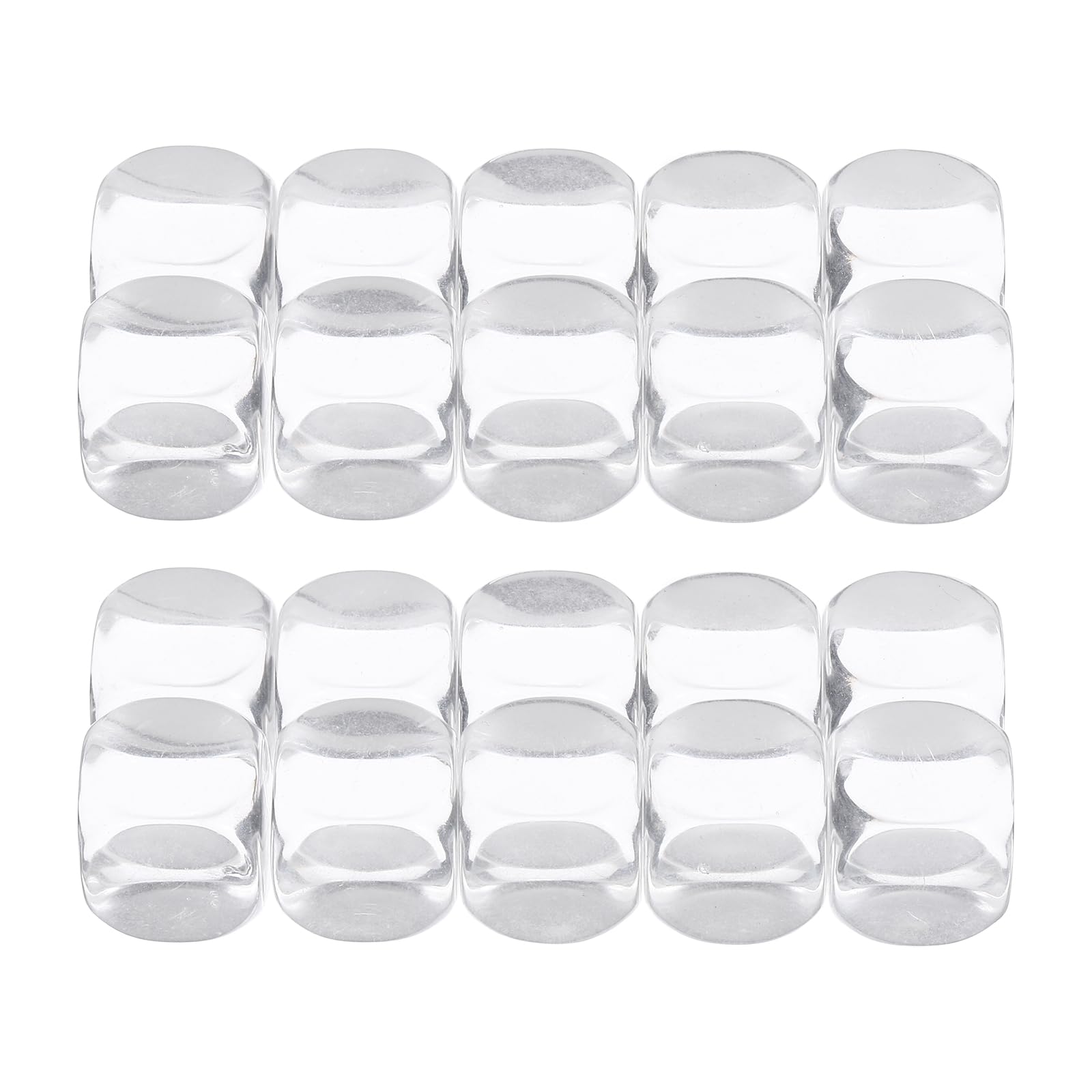 PATIKIL 16mm Clear Acrylic Dice Blank