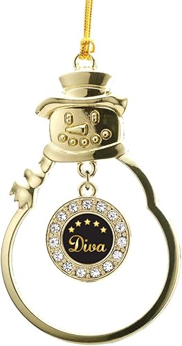 Miniatura 7 de Inspired Silver - Esquema de Virginia Occidental - Adorno de Navidad dorado - Adorno circular para árbol de Navidad con circonita cúbica