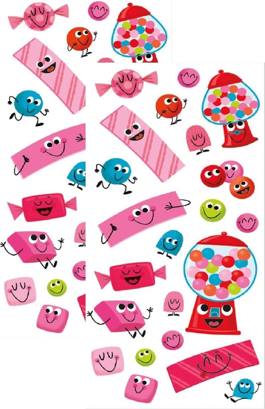 Playhouse Bubble Gum Fun Bubble Gum Scented Scratch & Sniff Sticker Sheets - 1 Pack