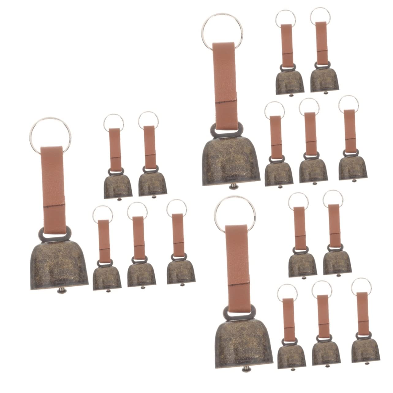 SUPVOX 18piezas Campana De Cobre Para Mascotas Sonido y Fuerte Accesorio Antipérdida Para Senderismo y Camping Para Decoración y Manualidades