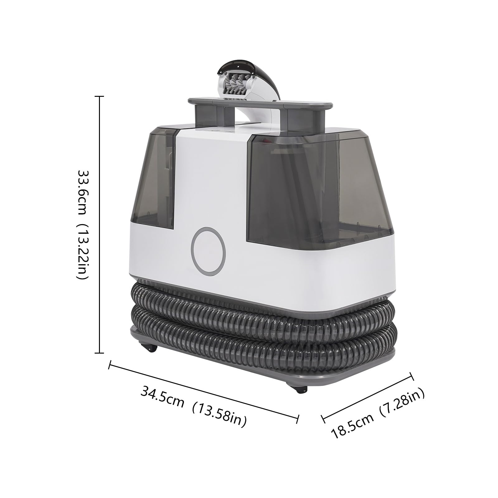 Portable Carpet Spot and Upholstery Cleaner Machine 15Kpa Strong Suction Stain Remover Deep Cleaner 450W Carpet Cleaner Machine for Pets,Stairs,Car Seat and Couch