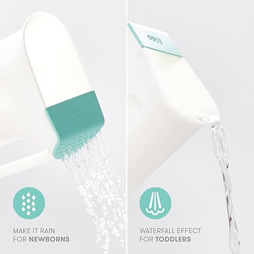 Miniatura 10 de Frida Baby Kit de actualización de baño para bebés  Esenciales de baño para bebés y niños pequeños, taza de enjuague, cepillo de silicona para baño,