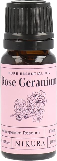 Nikura | Rose Geranium Essential Oil - 10ml - 100% Pure