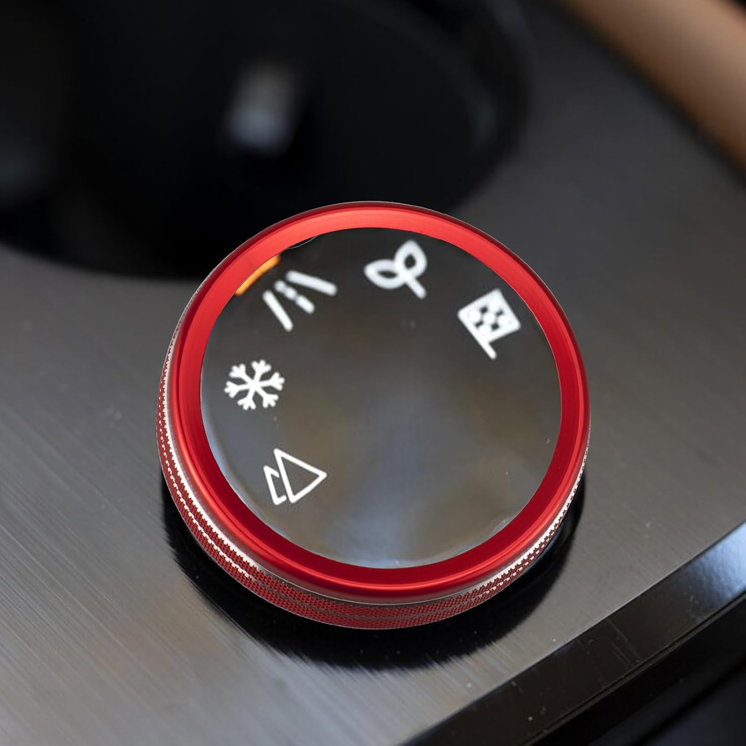 for Nissan Rogue 2026 2025 2024 2023 2022 2021 Air Conditioning, Volume Adjustment and 4WD Knob Cover, One-Touch Start Button Cover/Ring Accessories (red, 12.3-inch Screen) image 5
