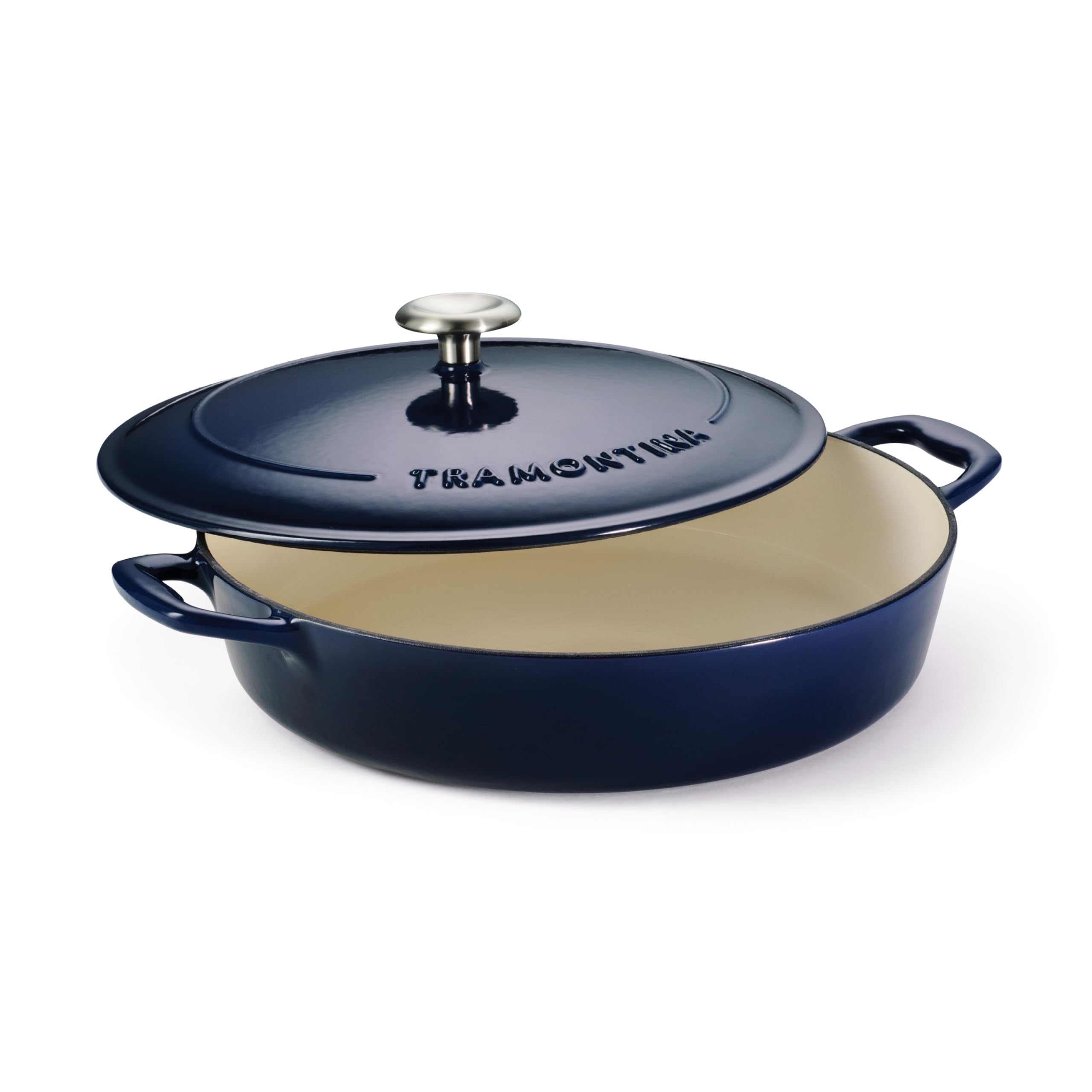 TramontinaTramontina Enameled Cast Iron Covered Braiser Gradated Cobalt 4-Quart, 80131/069DS