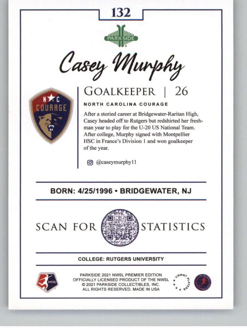 Soccer Pro 2021 Parkside Premier Edition #132 Casey Murphy