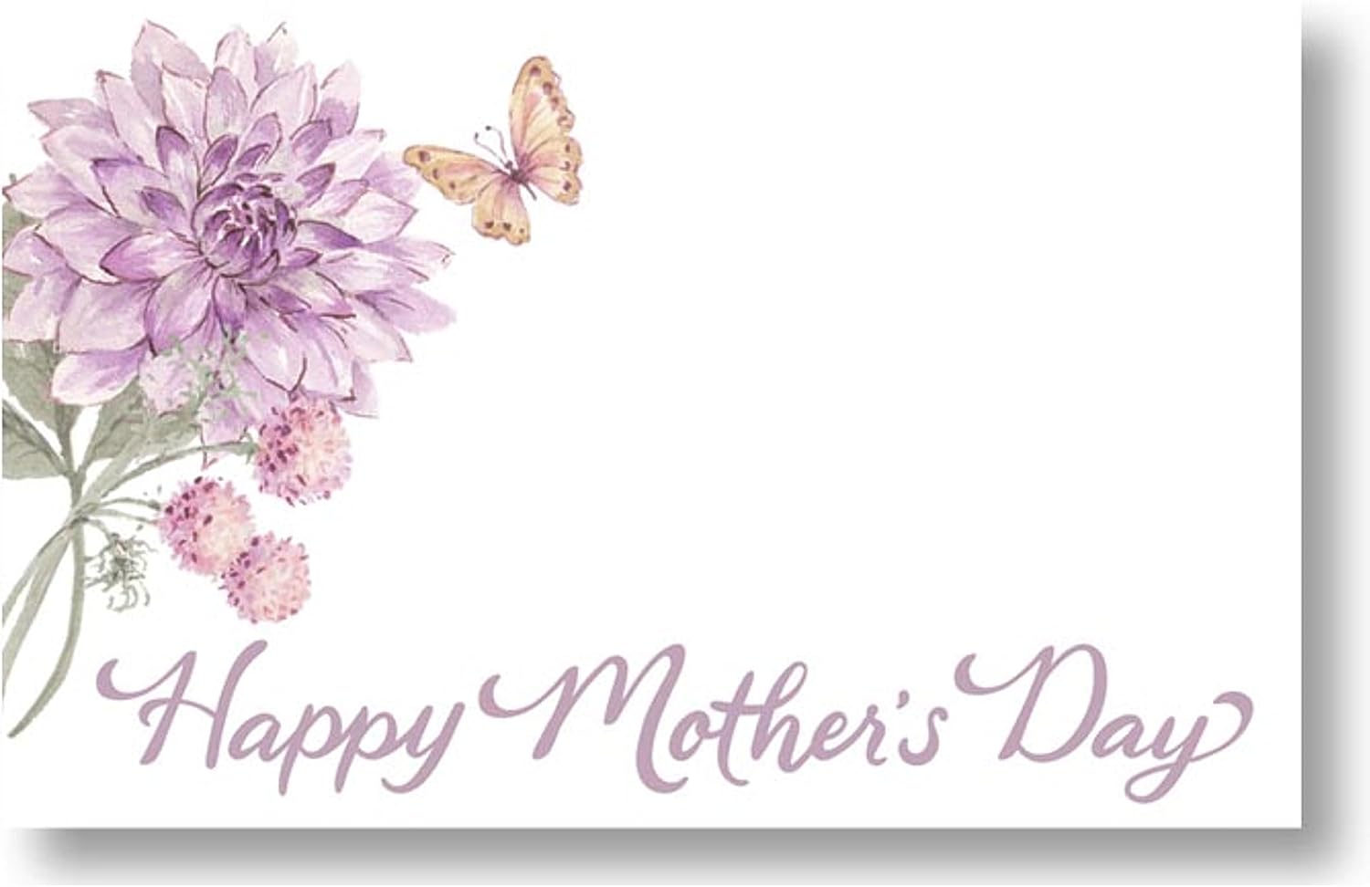 burton+BURTON Happy Mother's Day Bloom and Flutter Enclosure Cards/Gift Tags - 3.5in. x 2.25in. - 50 Pack