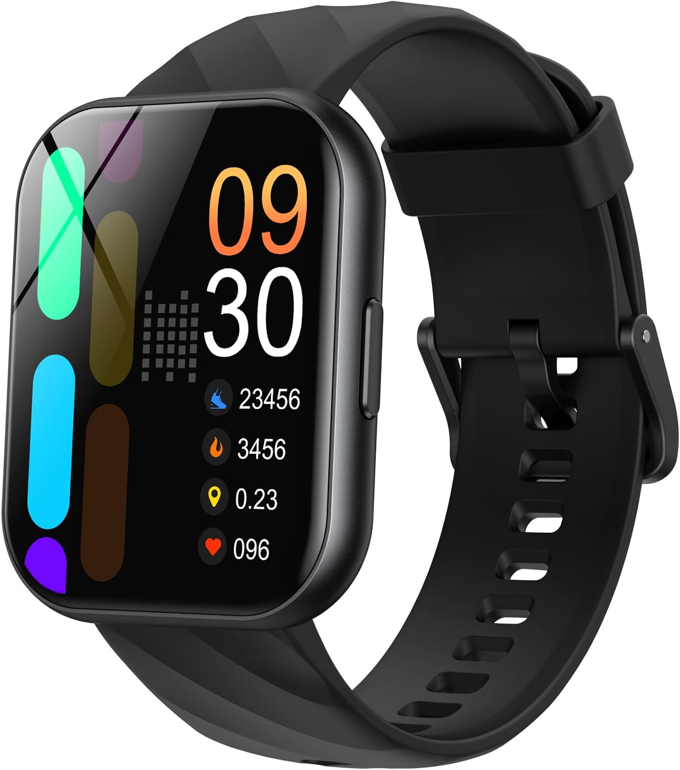 Parsonver Smart Watch 5ATM Waterproof for Swimming, 1,8", Black
