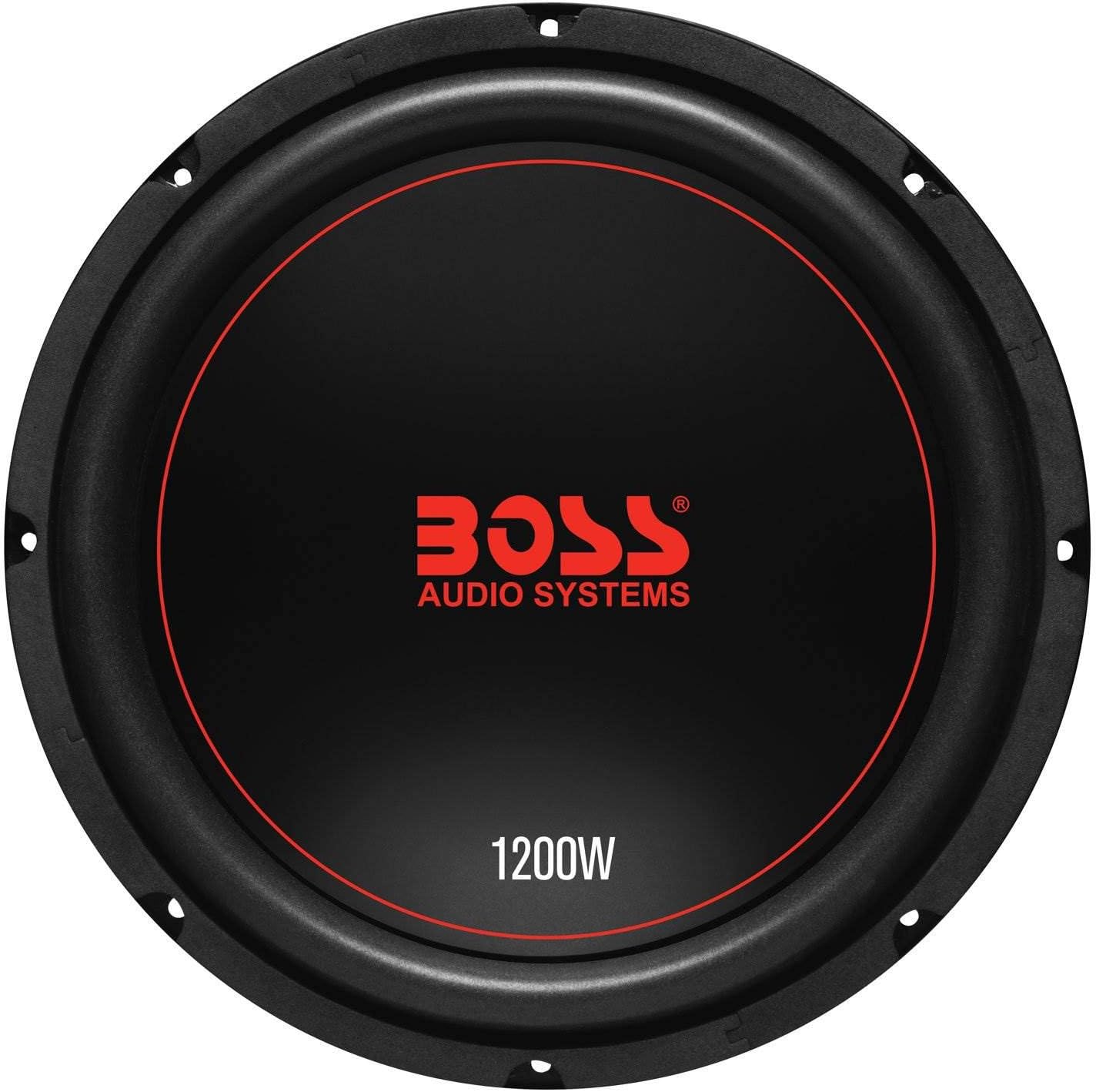 Car Audio BOSS 2 Chaos Exxtreme 12Inch 1200W Dual Voice Coil 4 Ohm Subwoofer Black and AR1500M