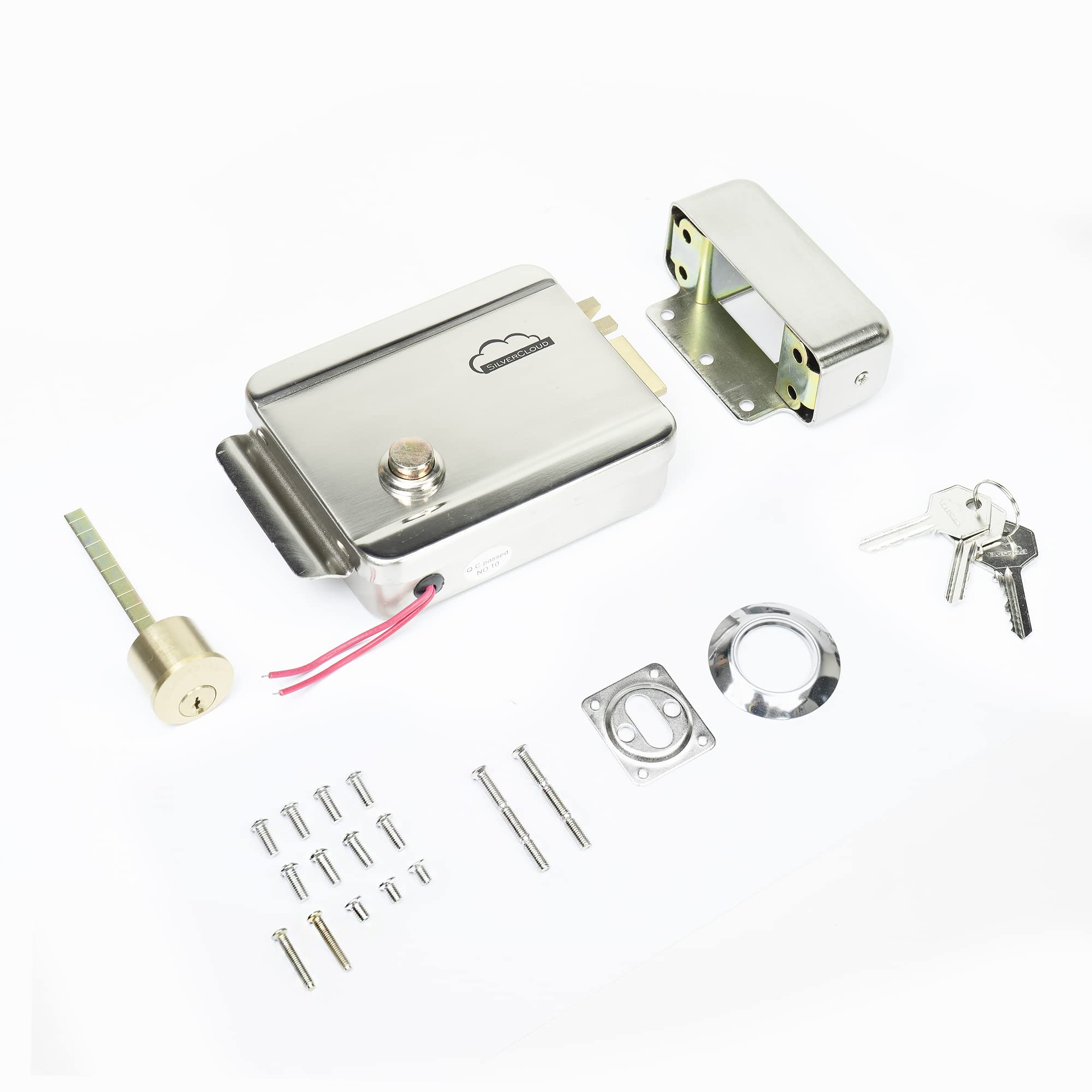 Serratura Elettrica SilverCloud, YL500 mancino NC Fail-Secure, Nichel Satinato