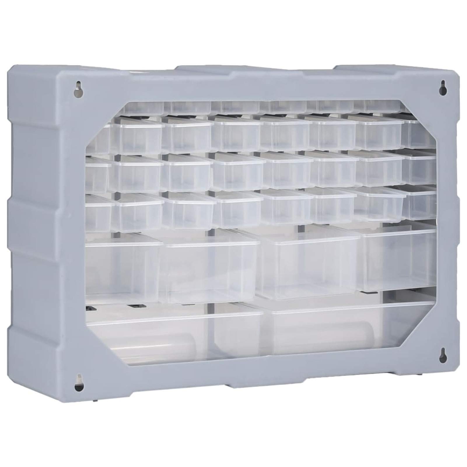 Organizador Multicajones Organizadores de Herramientas Caja de Almacenamiento Armario de Herramientas con 40 Cajones 52x16x37,5 cm